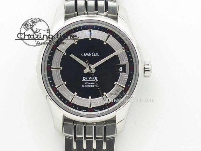 0228 Cozy Speedmaster Racing 40mm SS Black Dial On SS Bracelet A7750 ( Free Rubber Strap ) 8252